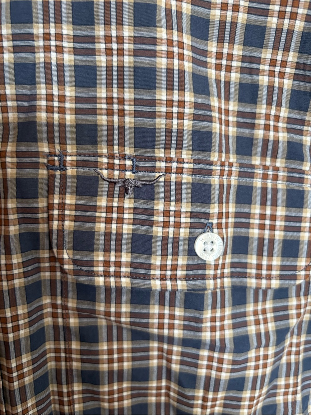 R.M. Williams Plaid Button-Down Shirt Men’s Large